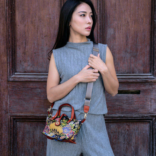 【Limited Edition】NISHIJIN | Nishijin-ori Mini Handbag (Deep)