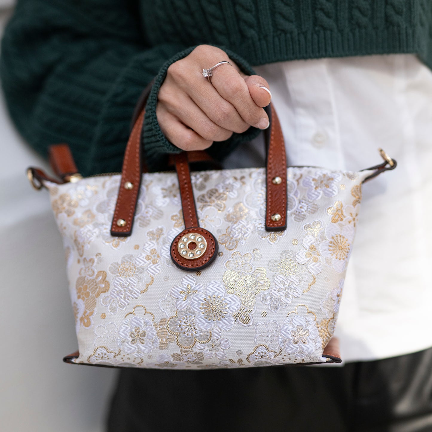 【Limited Edition】NISHIJIN | Nishijin Ori Kinran Mini Tote Bag