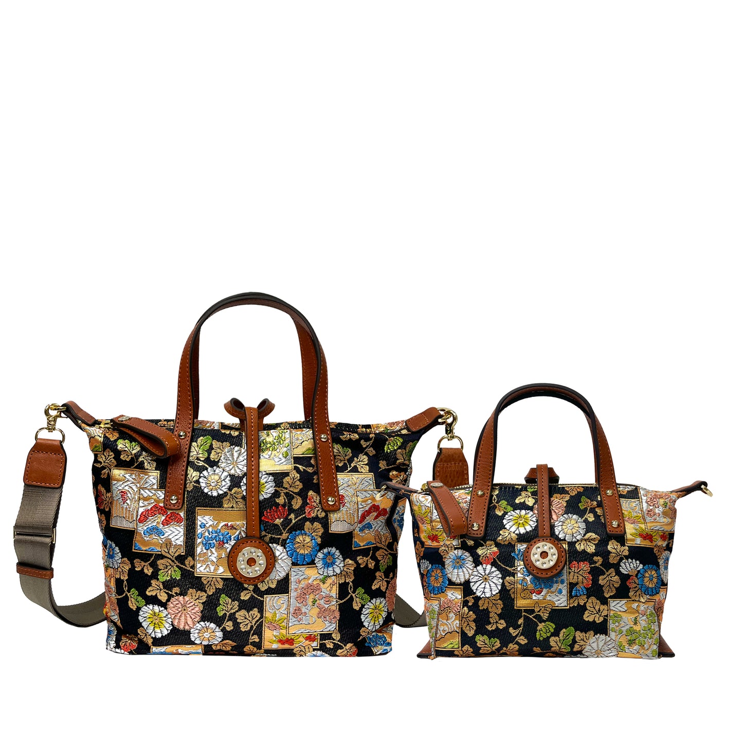 NISHIJIN | Nishijin Weave Convertible Tote Bag (Deep)