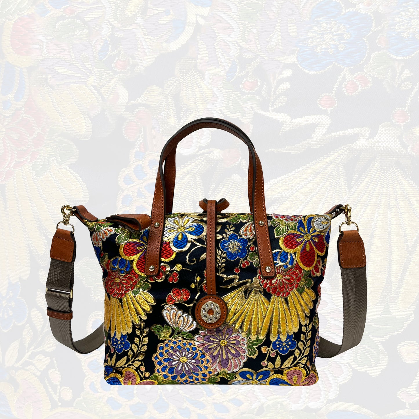 NISHIJIN | Nishijin Weave Convertible Tote Bag (Deep)
