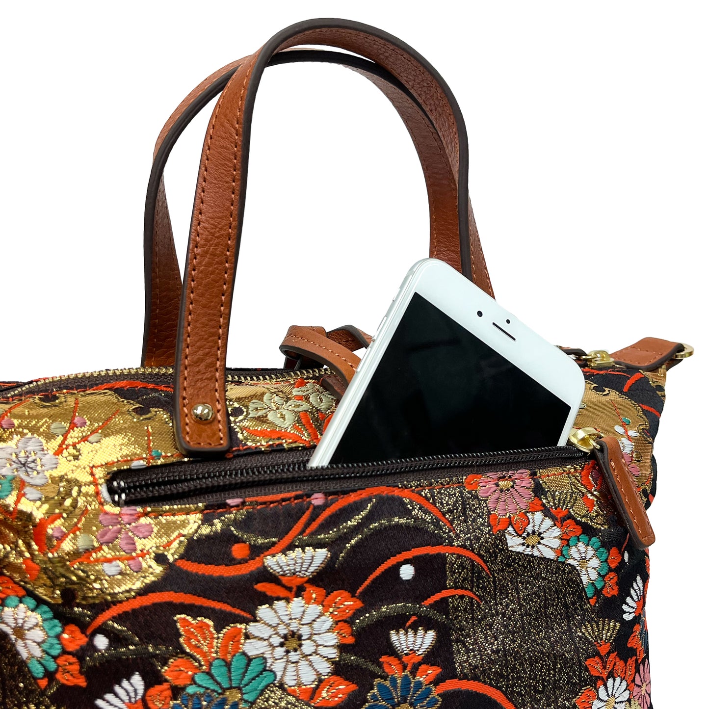 NISHIJIN | Nishijin Weave Convertible Tote Bag (Deep)