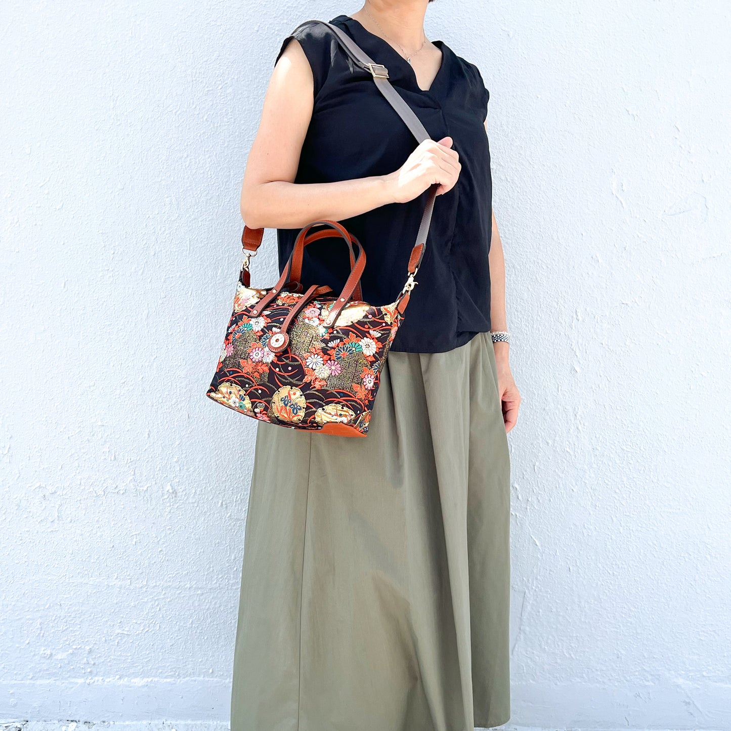 NISHIJIN | Nishijin Weave Convertible Tote Bag (Deep)