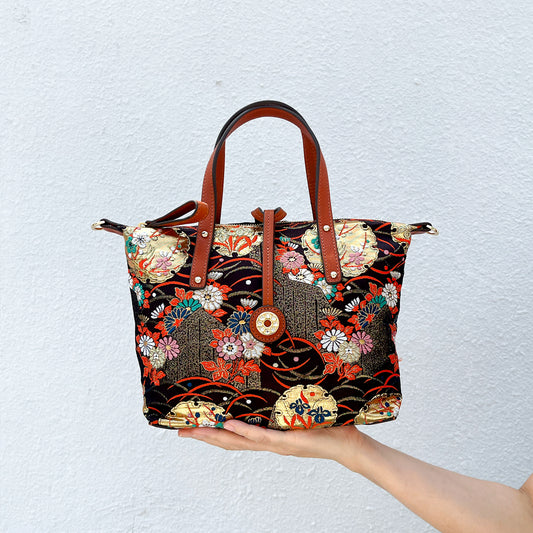 NISHIJIN | Nishijin Weave Convertible Tote Bag (Deep)