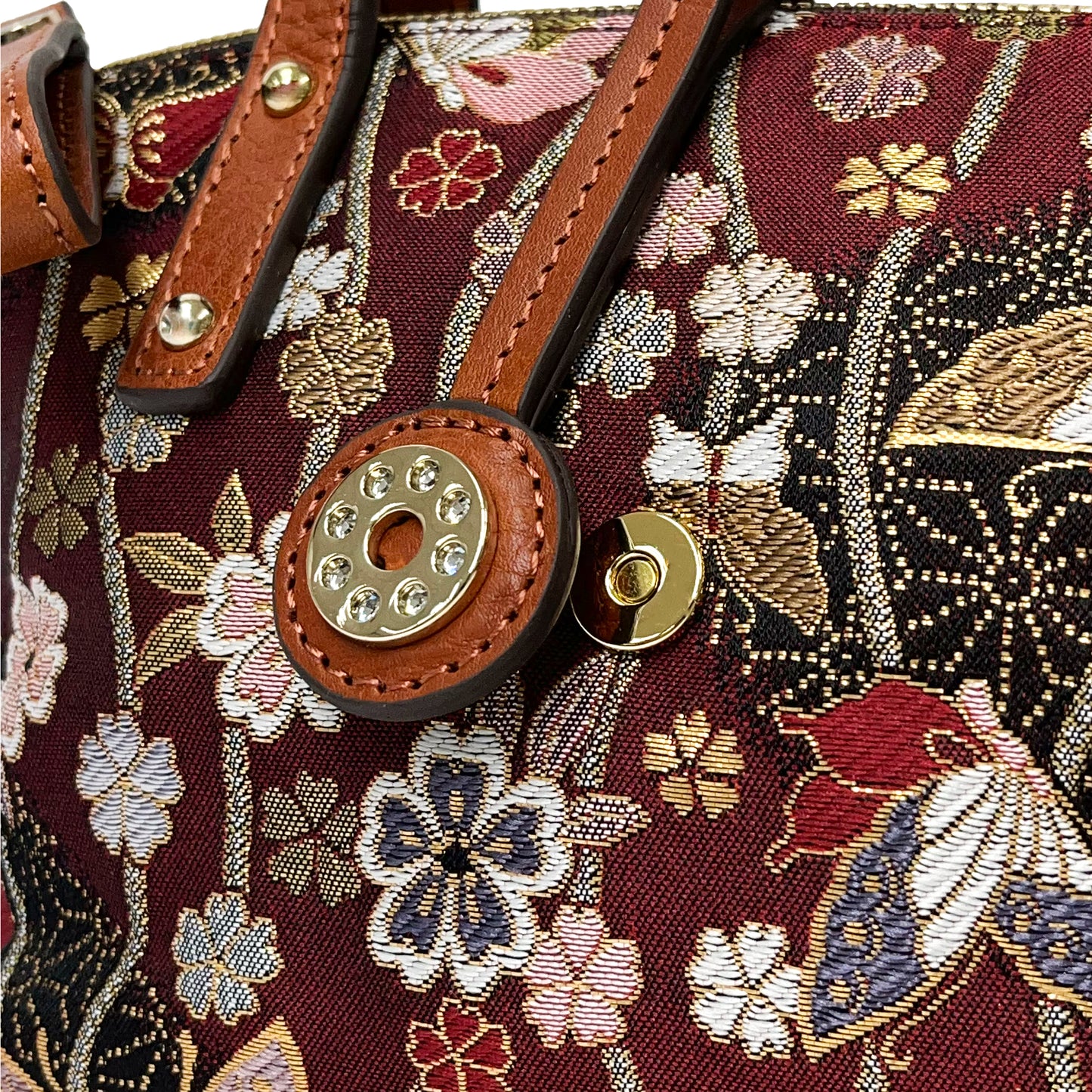 【Limited Edition】NISHIJIN | Nishijin-ori Mini Handbag (Colorful Flowers)