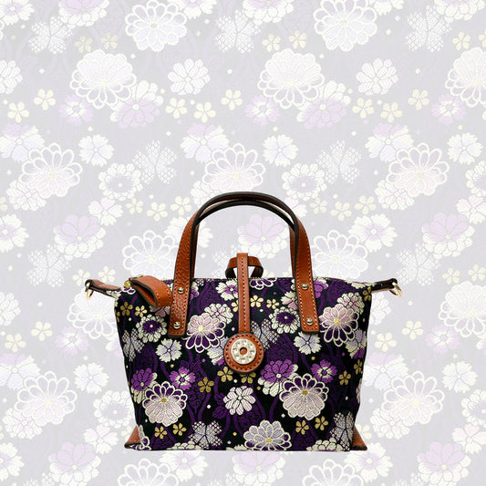 【Limited Edition】NISHIJIN | Nishijin-ori Mini Handbag (Colorful Flowers)