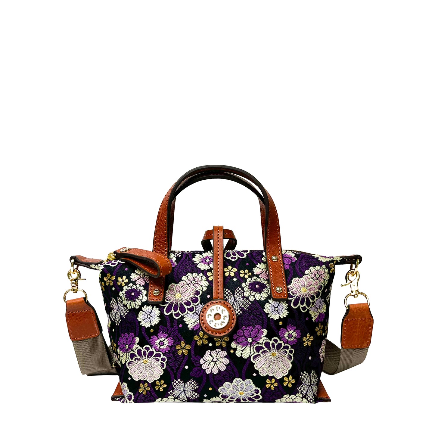 【Limited Edition】NISHIJIN | Nishijin-ori Mini Handbag (Colorful Flowers)