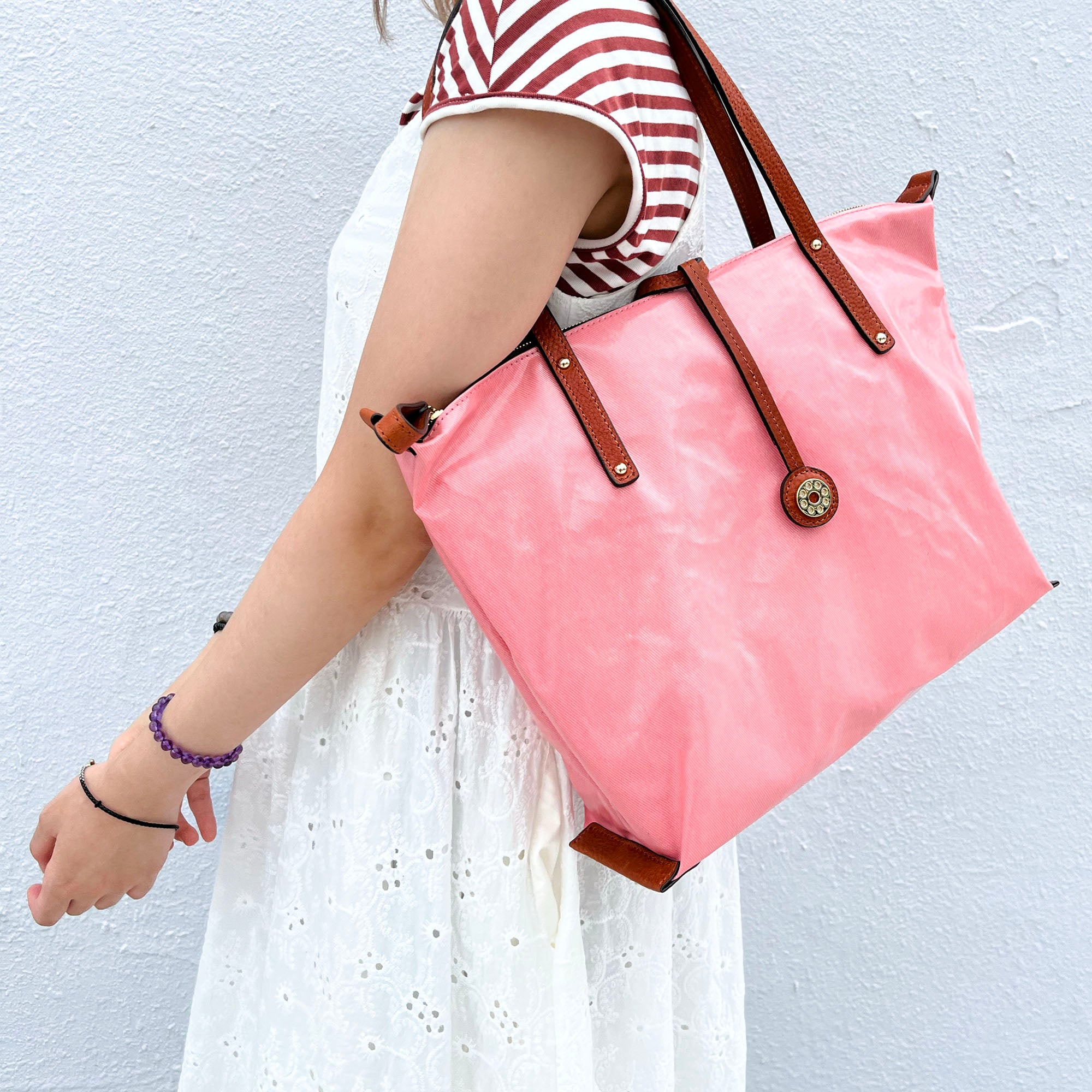 LIFE |  Waterproof Tote Bag (Coral Pink)