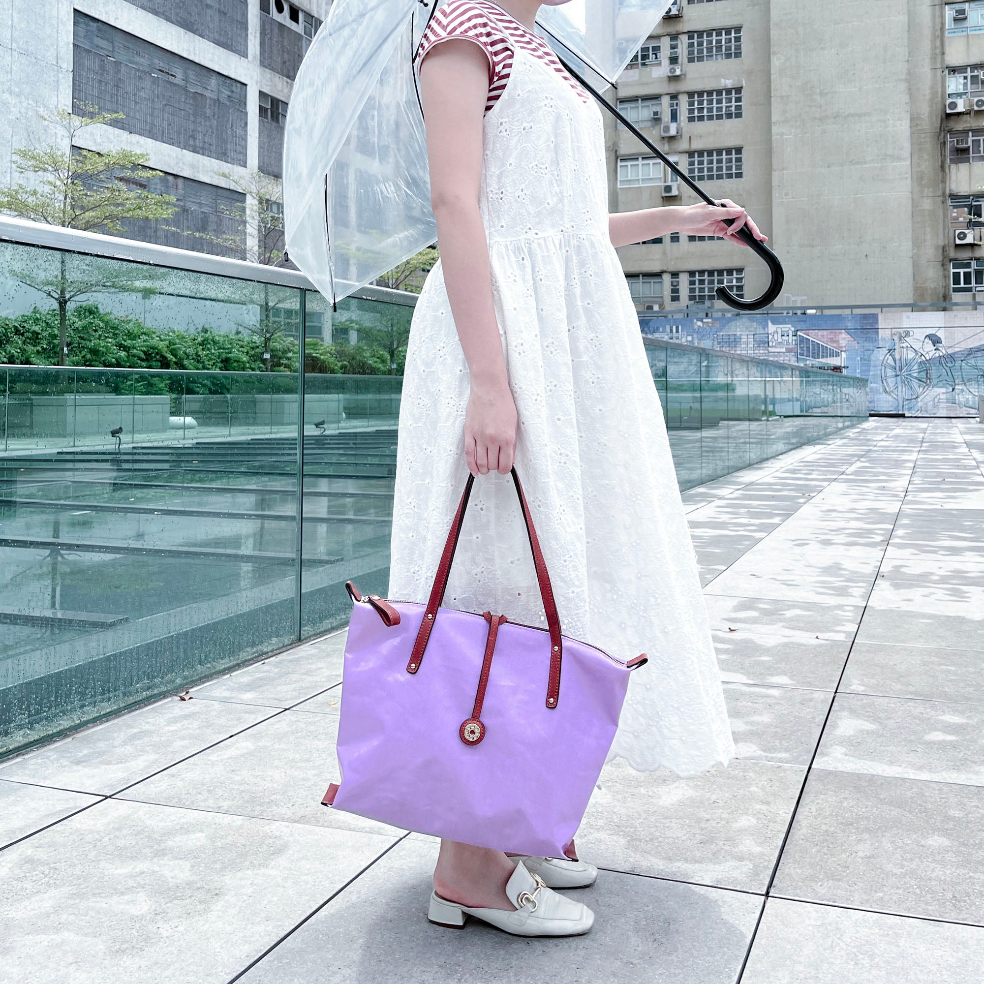 LIFE |  Waterproof Tote Bag (Taro Purple)