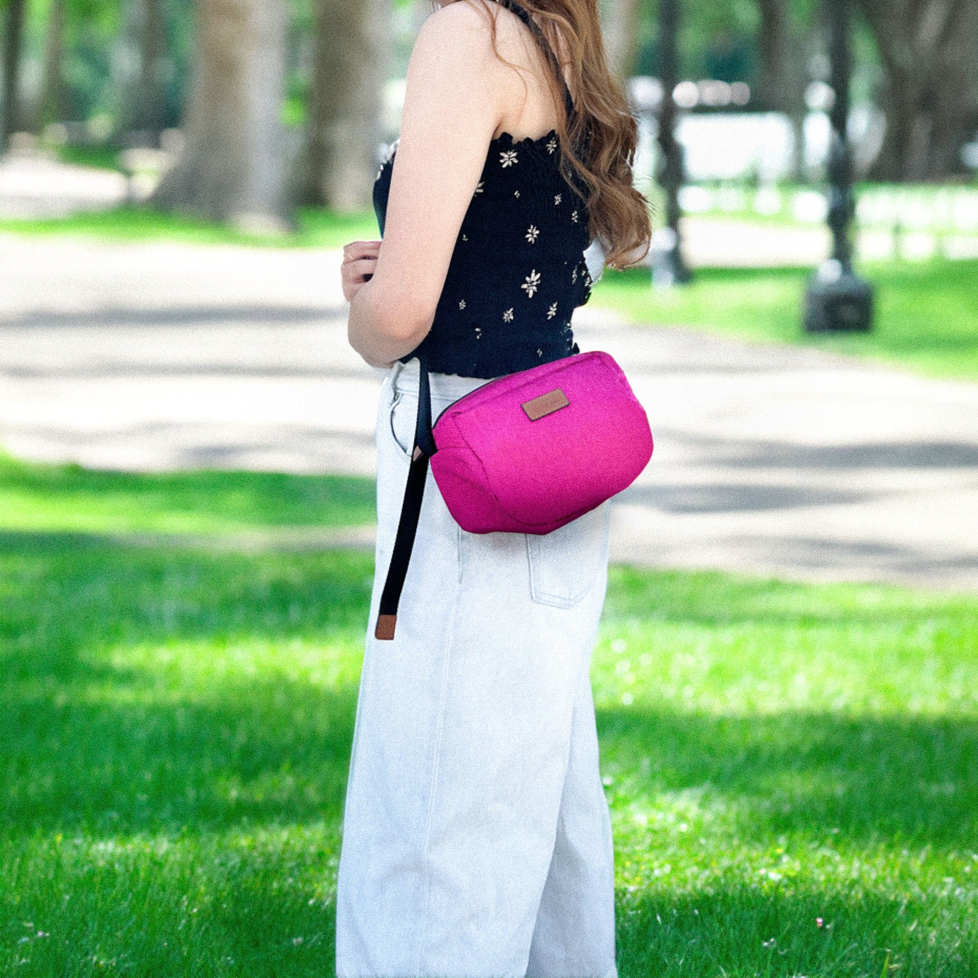 pink victoria secret sling bag