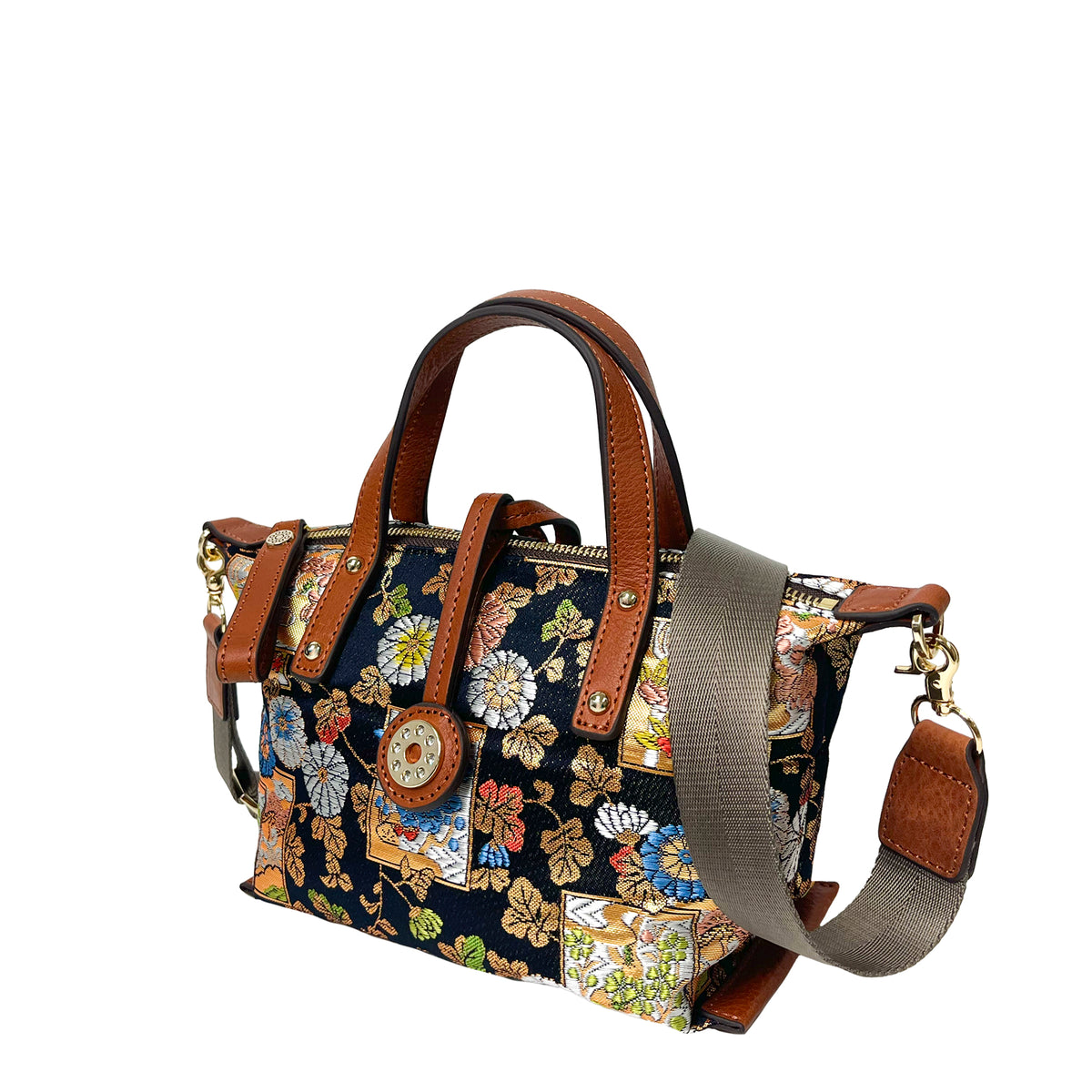 【Limited Edition】NISHIJIN | Nishijin-ori Mini Handbag (Deep)