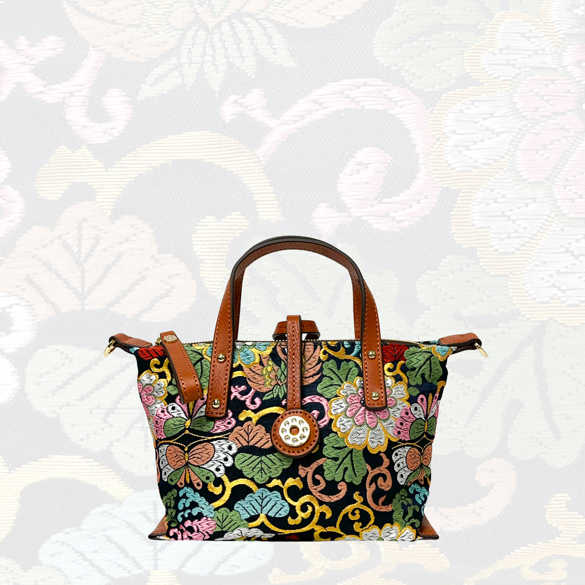 【Limited Edition】NISHIJIN | Nishijin-ori Mini Handbag (Deep)