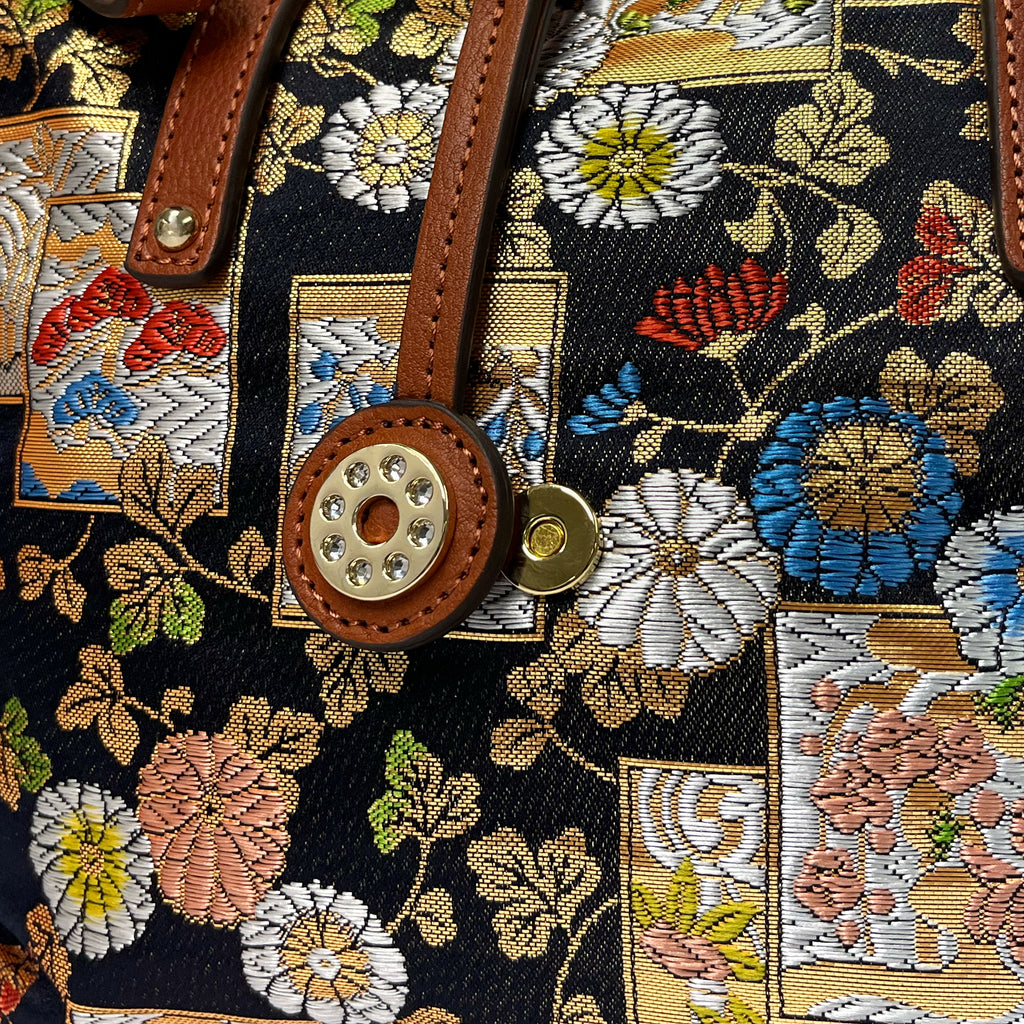 NISHIJIN | Nishijin Weave Convertible Tote Bag (Deep)