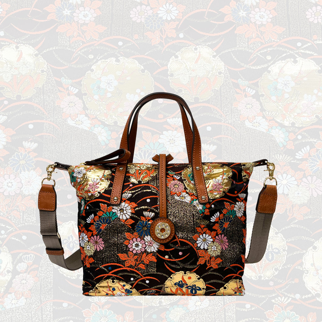 NISHIJIN | Nishijin Weave Convertible Tote Bag (Deep)