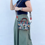【Limited Edition】NISHIJIN | Nishijin-ori Mini Handbag (Colorful Flowers)