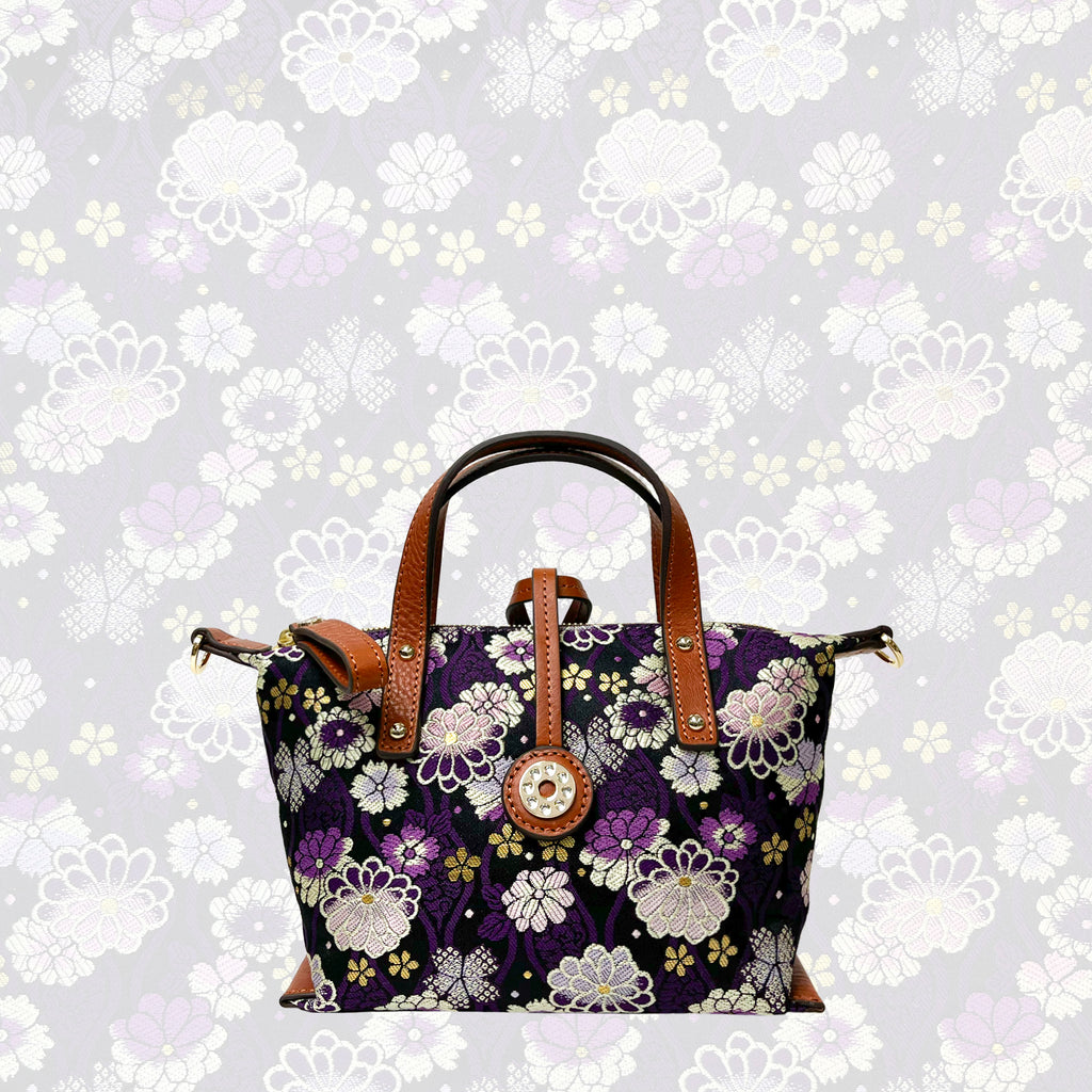 【Limited Edition】NISHIJIN | Nishijin-ori Mini Handbag (Colorful Flowers)