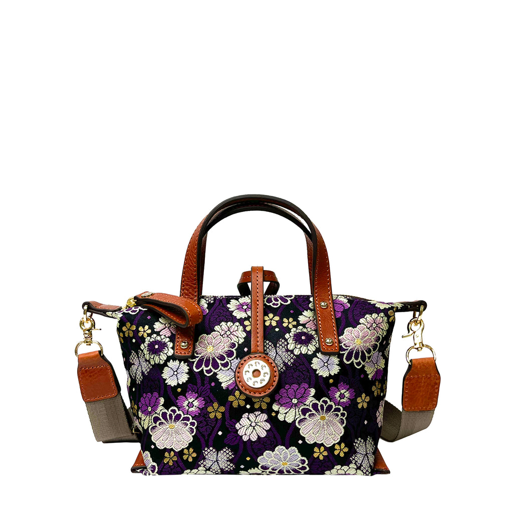 【Limited Edition】NISHIJIN | Nishijin-ori Mini Handbag (Colorful Flowers)