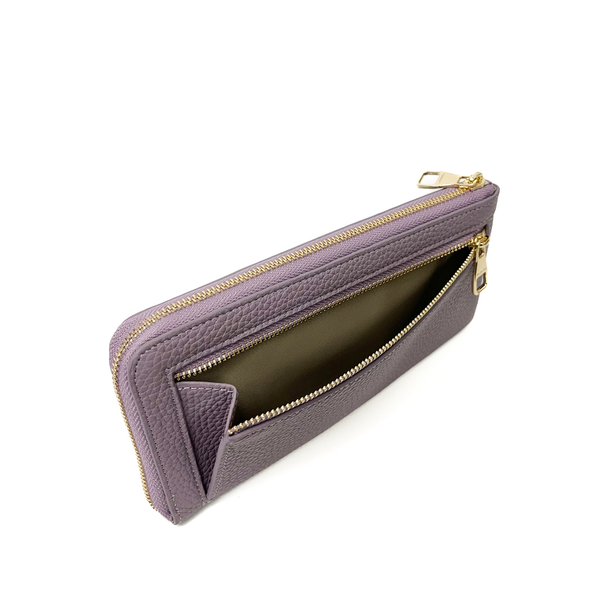 【NEW】NNM GOODS | Leather Zipper Long Wallet (Lilac)