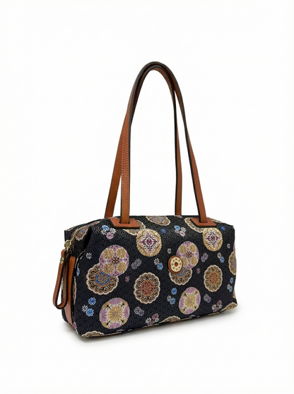 【新品】NISHIJIN | Nishijin Weave 奢華波士頓手提包