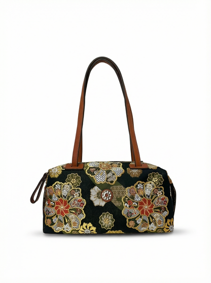 【新品】NISHIJIN | Nishijin Weave 奢華波士頓手提包