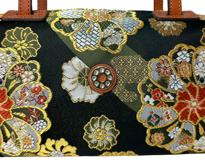 【新品】NISHIJIN | Nishijin Weave 奢華波士頓手提包