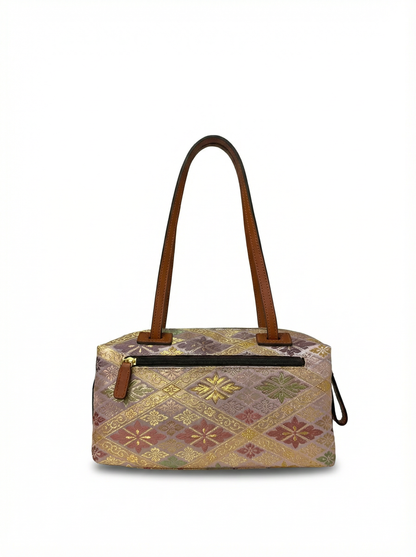 【新品】NISHIJIN | Nishijin Weave 奢華波士頓手提包