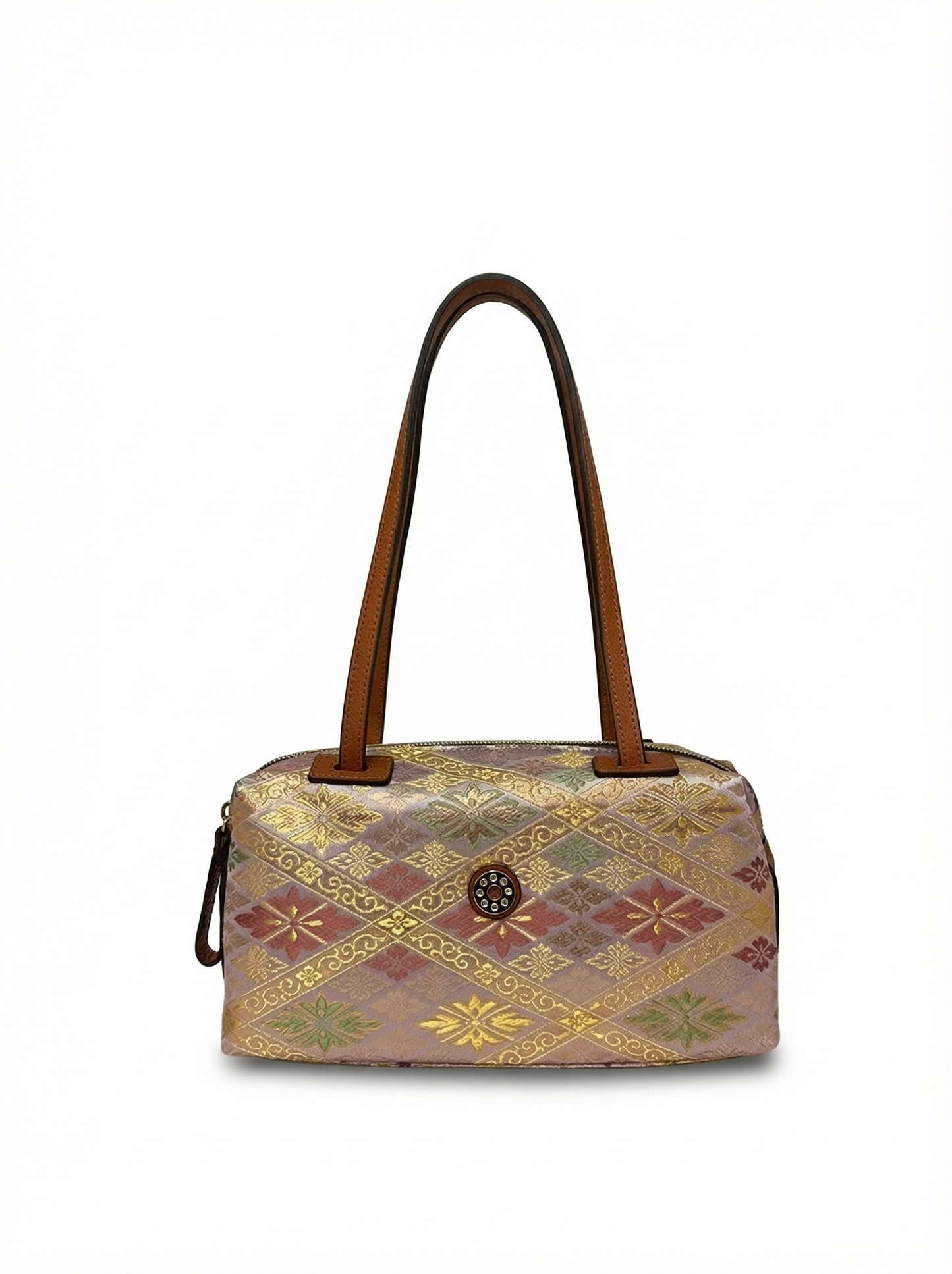 【新品】NISHIJIN | Nishijin Weave 奢華波士頓手提包