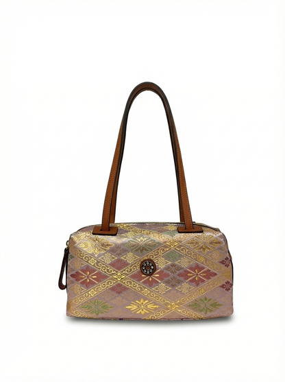 【新品】NISHIJIN | Nishijin Weave 奢華波士頓手提包