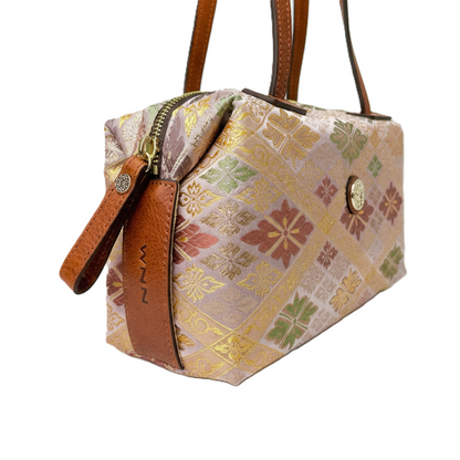 【新品】NISHIJIN | Nishijin Weave 奢華波士頓手提包