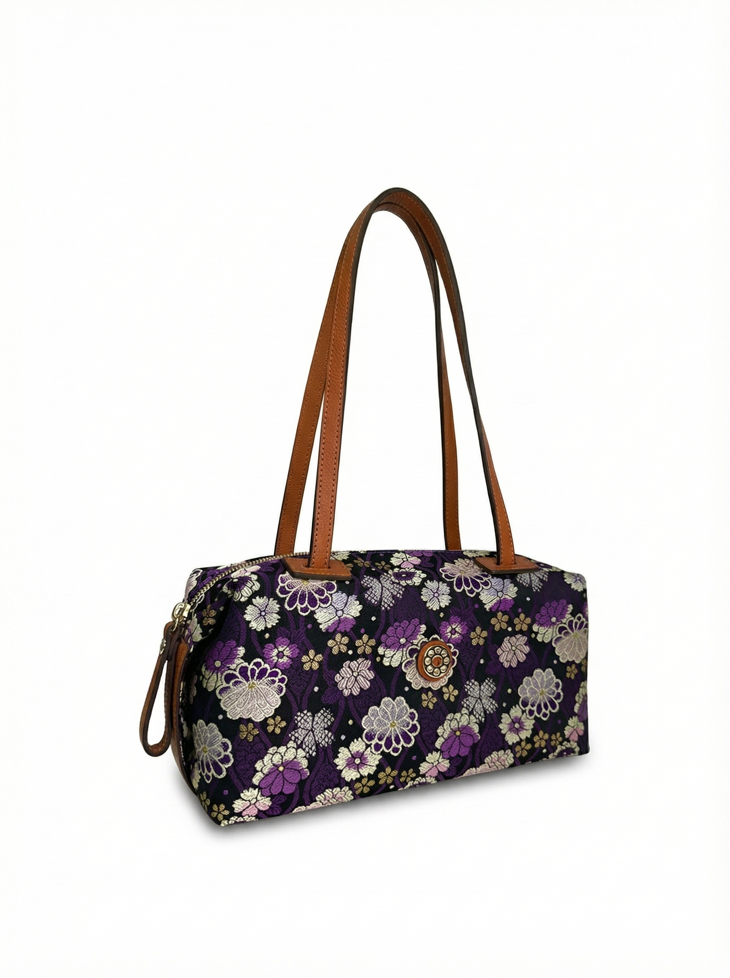 【新品】NISHIJIN | Nishijin Weave 奢華波士頓手提包