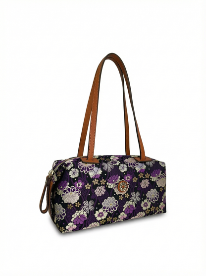 【新品】NISHIJIN | Nishijin Weave 奢華波士頓手提包