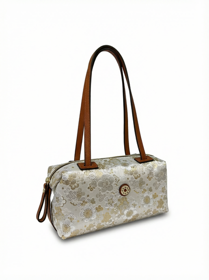 【新品】NISHIJIN | Nishijin Weave 奢華波士頓手提包