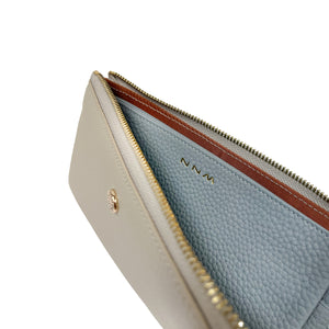 NNM GOODS |  Full Leather L Shape Zipper Wallet