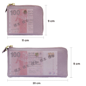 NNM GOODS | Full Leather L Shape Zipper Short Wallet