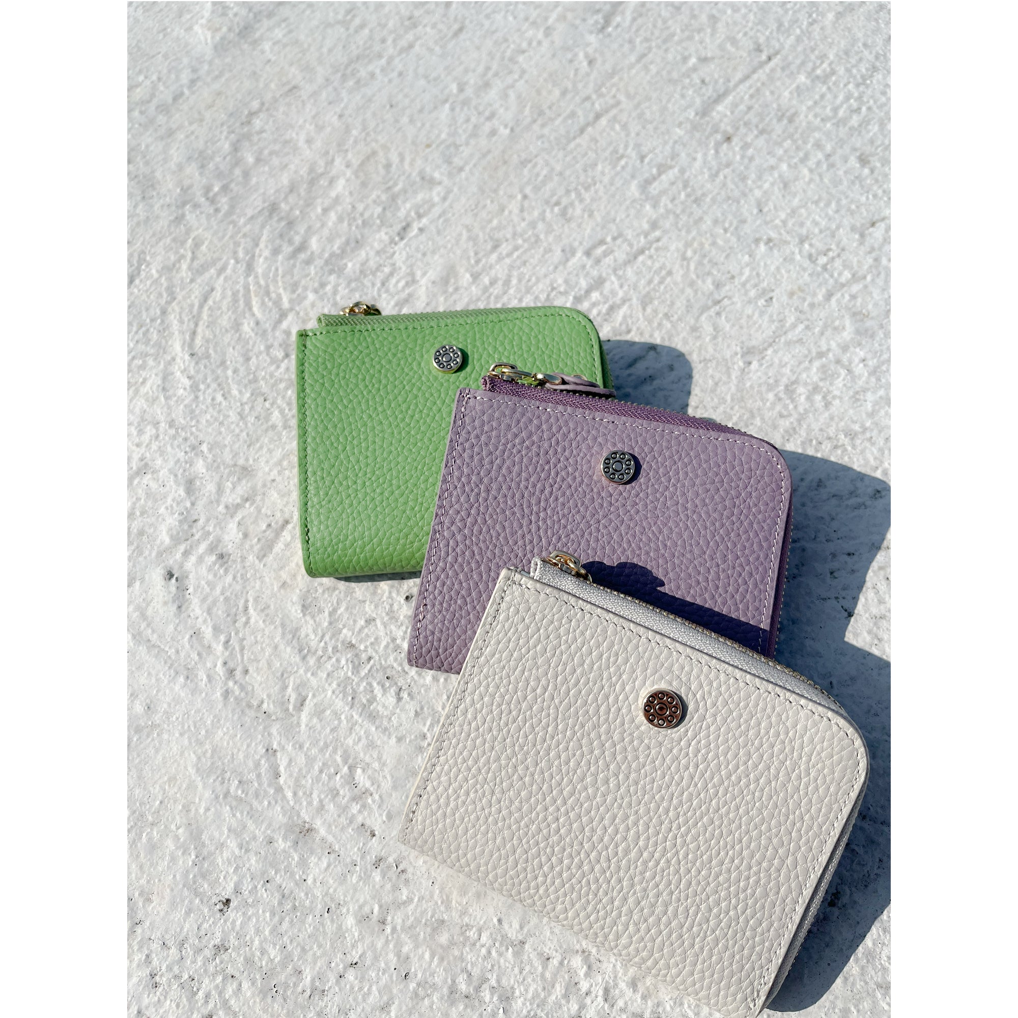 NNM GOODS | Full Leather L Shape Zipper Short Wallet