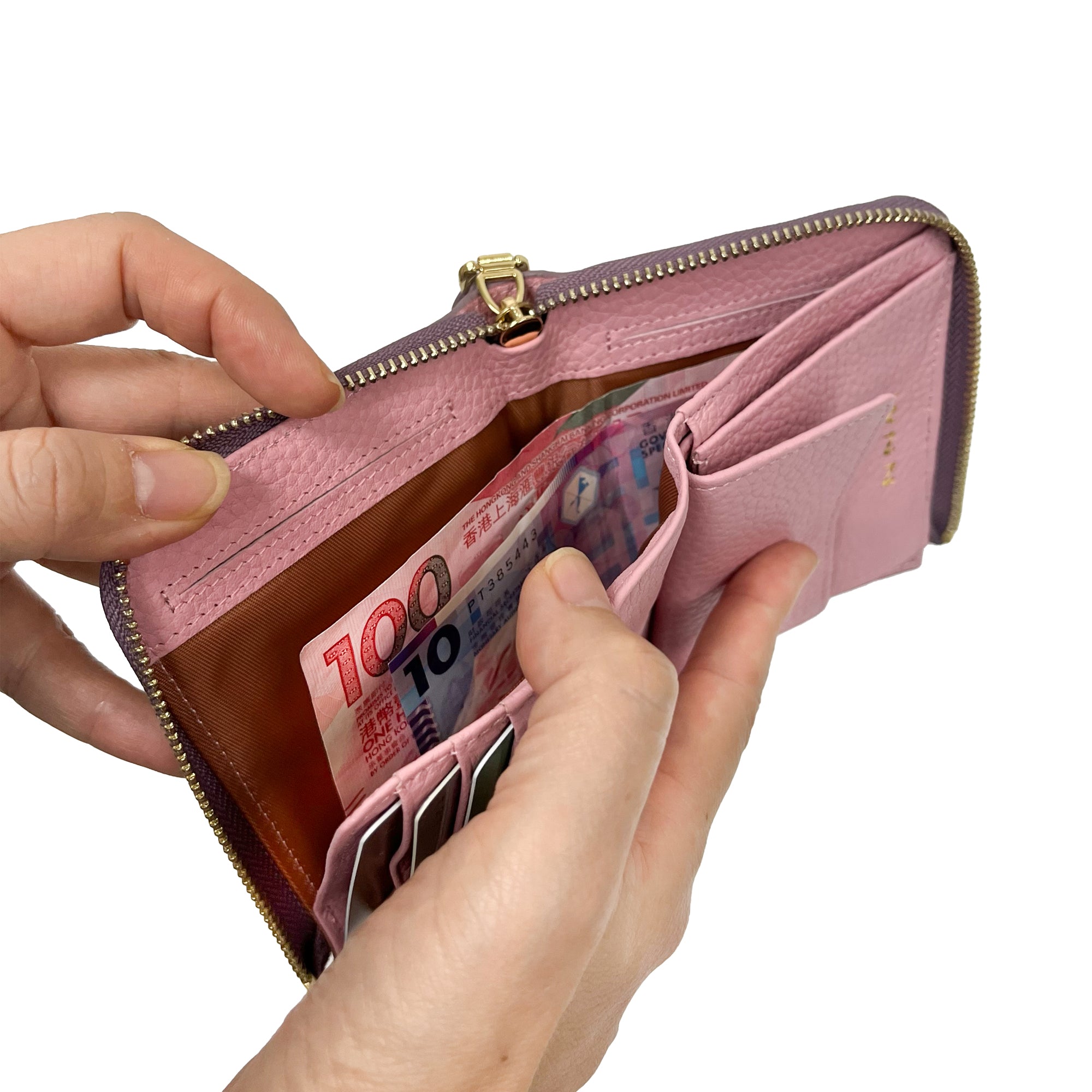 NNM GOODS | Full Leather L Shape Zipper Short Wallet