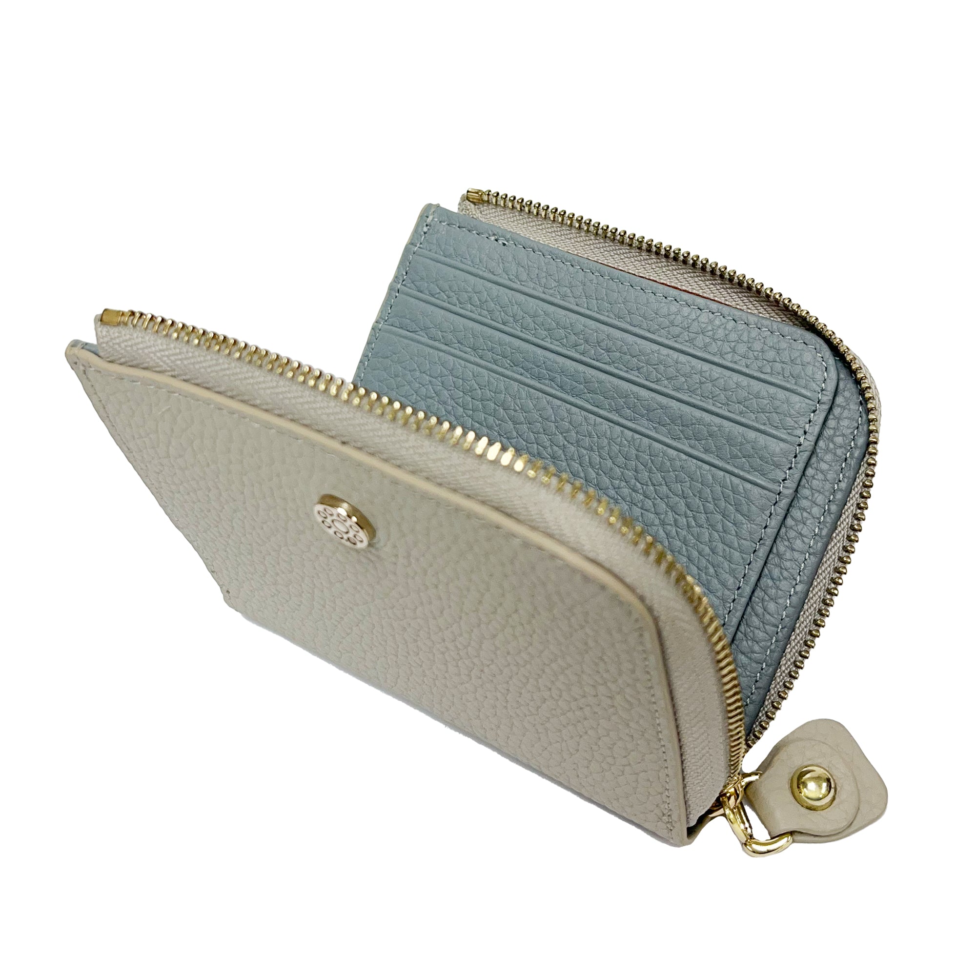 NNM GOODS | Full Leather L Shape Zipper Short Wallet