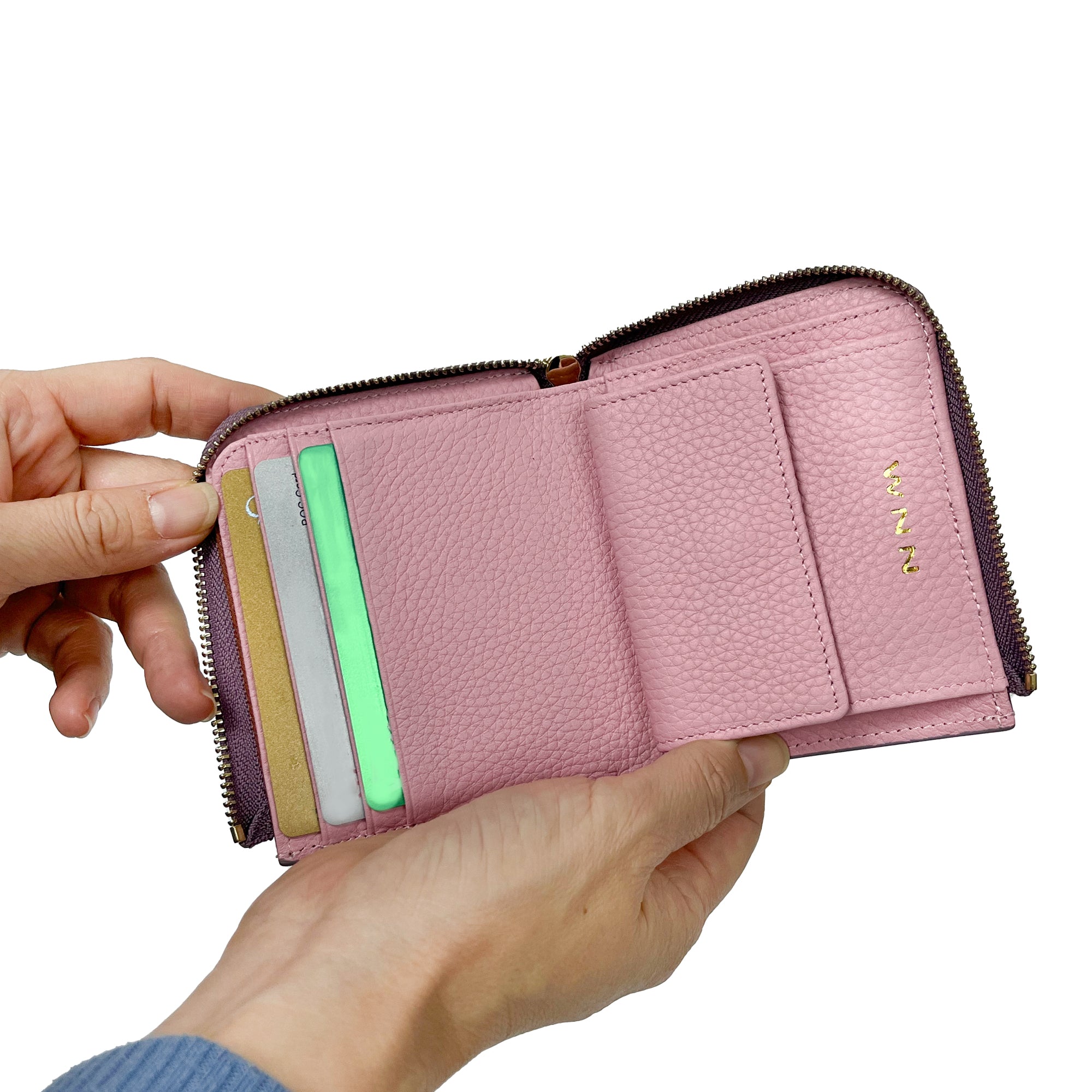 NNM GOODS | Full Leather L Shape Zipper Short Wallet